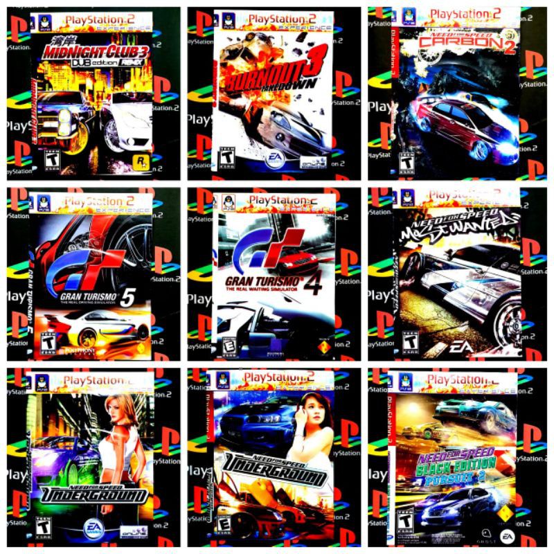 Jual Kaset Game Playstation 2 Balap Mobil / Ps 2 Gran Turismo/Most Wanted/Need For Speed/Bornout/Drag Indonesia|Shopee Indonesia