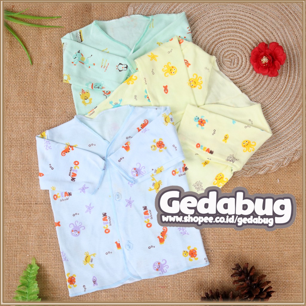 Baju Panjang Tara Kancing Warna Bayi Motif SNI / Motif Ocean World