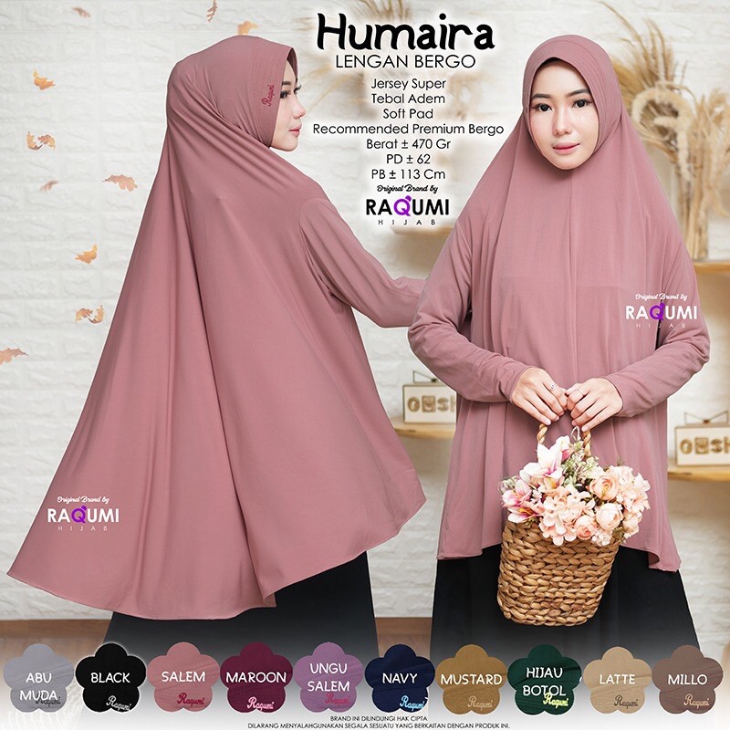 [Original Raqumi]Humaira Lengan Bergo by Raqumi Hijab