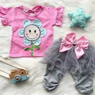 Baju setelan anak bayi perempuan lucu baju anak cewek