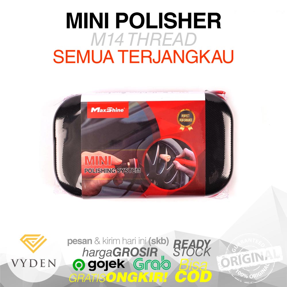 MAXSHINE Mini Polishing System MN01 Nano Spot Polisher Pad Kecil Sela Lekukan Poles Motor Interior Mobil MURAH