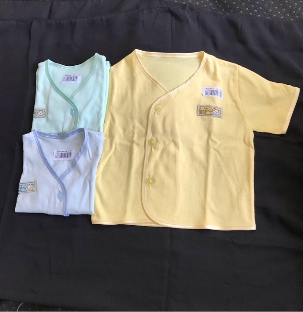 BAJU ATASAN BAYI NEWBORN BARU LAHIR POLOS WARNA