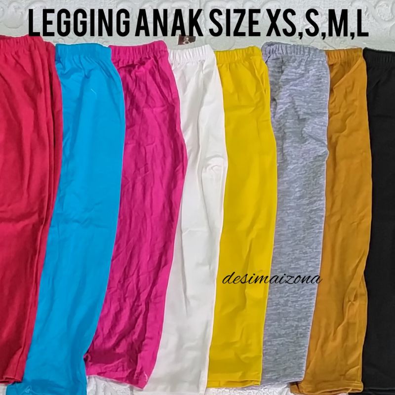 LEGGING ANAK MURAH MERIAH,SIZE XS,S,M,L