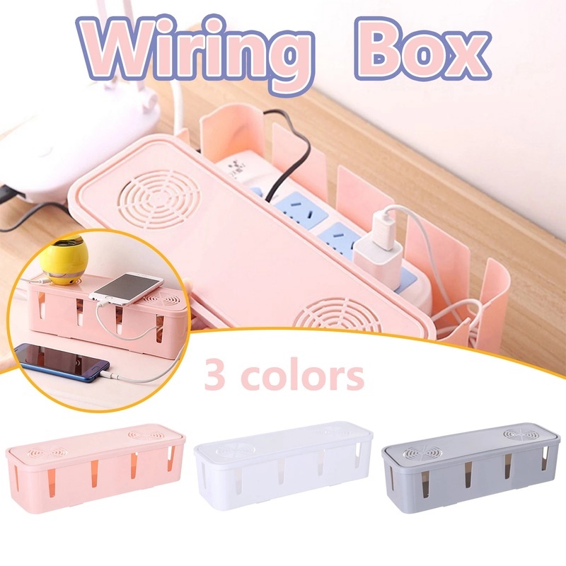 Hot Sale/[Unggulan] Kotak Penyimpanan Kabel/Organizer Soket Charger Anti Debu/Power Strip Wire Case/Tempat Penyimpanan Garis Jaringan/Manajemen Kawat Charger