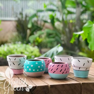  MOTIF  KAKTUS POT  GERABAH  TERRACOTTA TERAKOTA TANAH 