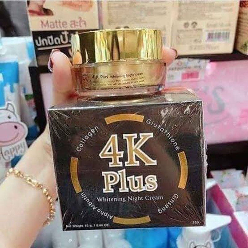 4K Plus Whitening Night Cream ORI THAILAND