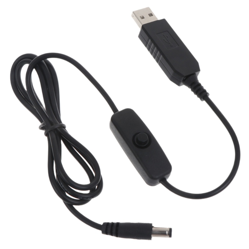 Zzz Kabel Konverter Power Supply Step Up DC 5V Ke 12V USB Dengan Saklar