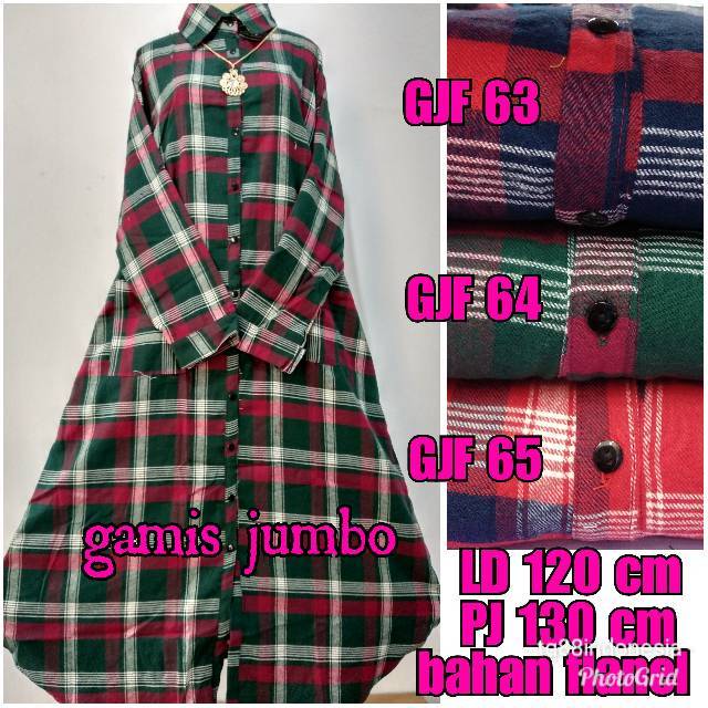 Gamis flanel jumbo/gamis kotak kotak/maxi kotak/gamis jumbo/maxi jumbo/long dres/gamis kotak jumbo