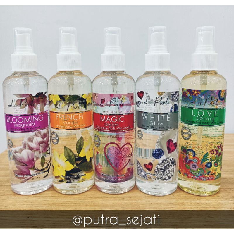 Bodymist La Perle Nevada Original Varian Lengkap 250ml