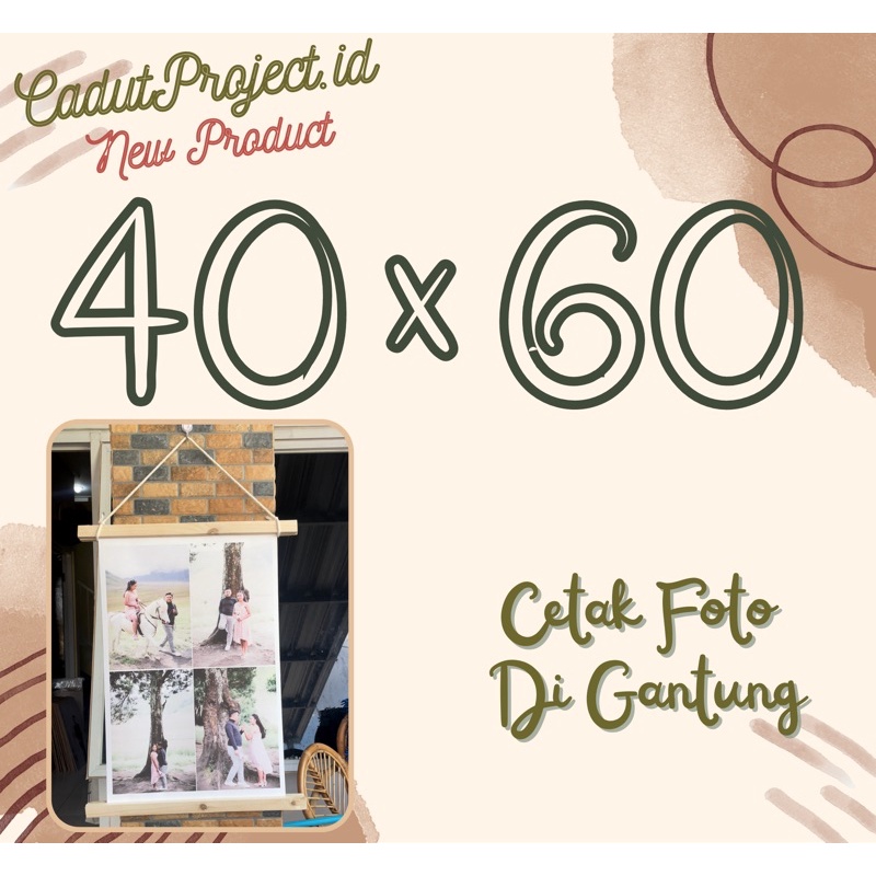 Jual CETAK FOTO GANTUNG AESTHETIC / cetak foto murah / cetak foto