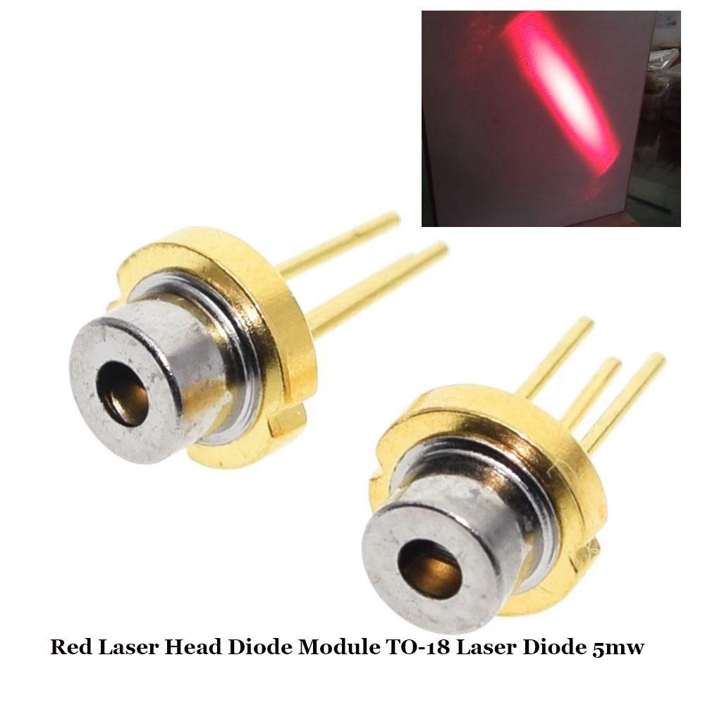 Suyo 1/2 /5 /10pcs Merah Kepala Laser Kualitas Tinggi Dioda Laser Lab TO-18 DIY