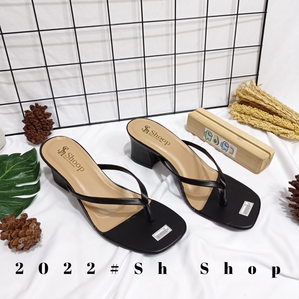 Sendal Heels Wanita Jepit Terbaru Kekinian / Sendal Cewe 2022 Sendal Murah