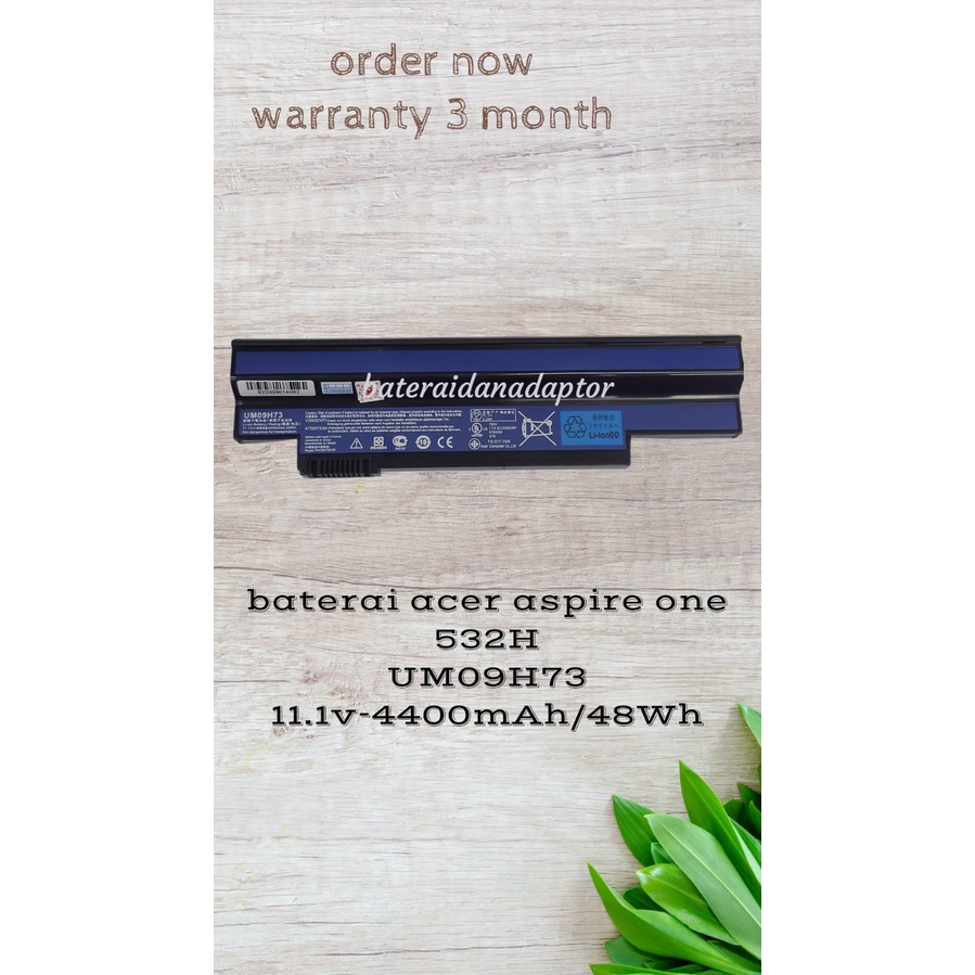 ACER BATTERY Aspire One 532H EM350 NAV51 NAV50 UM09H31 UM09H41 UM09G31 UM09H75 UM09H73 NEW