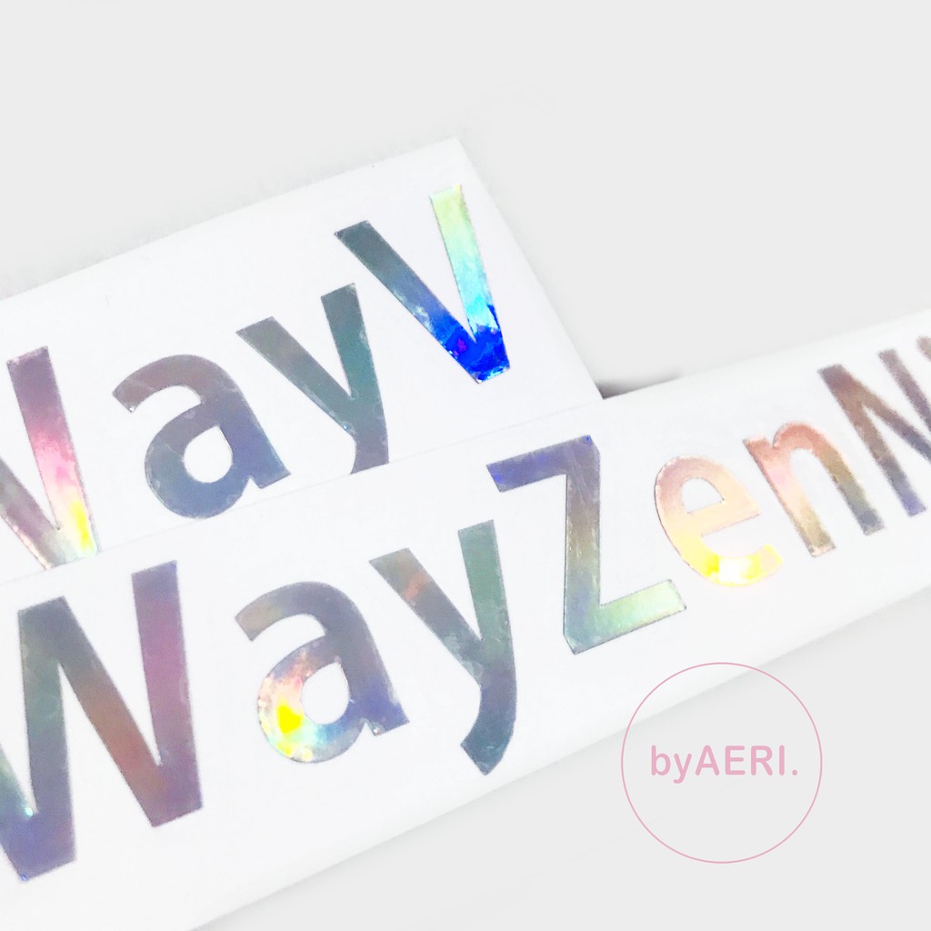 N C T WAY V HOLOGRAM STICKERS (MEMBER NAME STICKER HOLOGRAM)