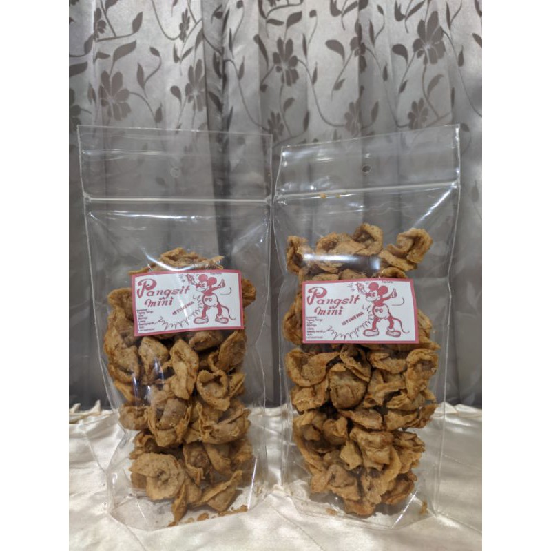 

snack pangsit mini full ebi manis asin gurih cocok untuk snack atau pendamping ketika makan