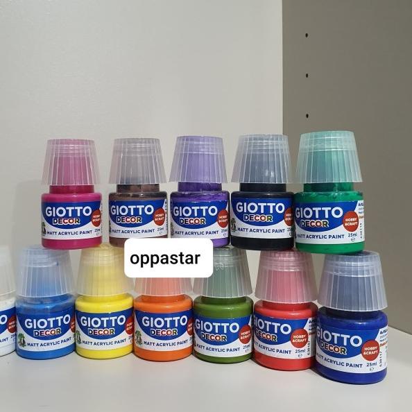 

➸ Cat Akrilik Giotto Decor Acrylic Paint set 12 warna 25ml ◌