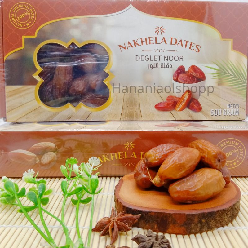 

Kurma Deglet Noor Nakhela Dates 500 Gram