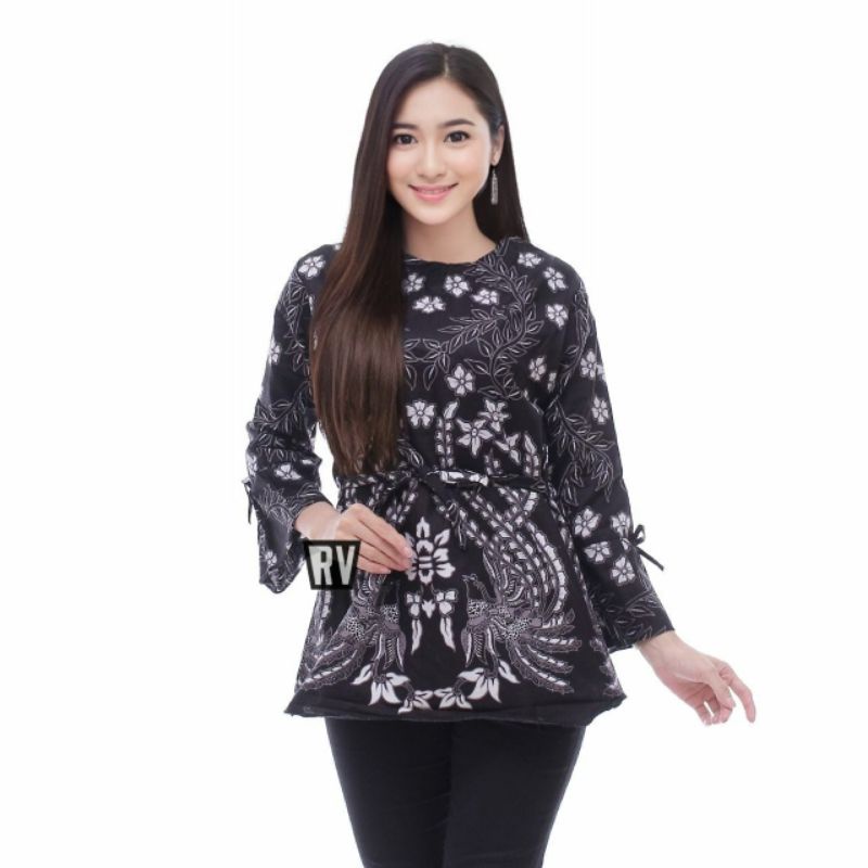 Atasan Batik Wanita blouse blous blus ukuran M L XL XXL ButikDian-J