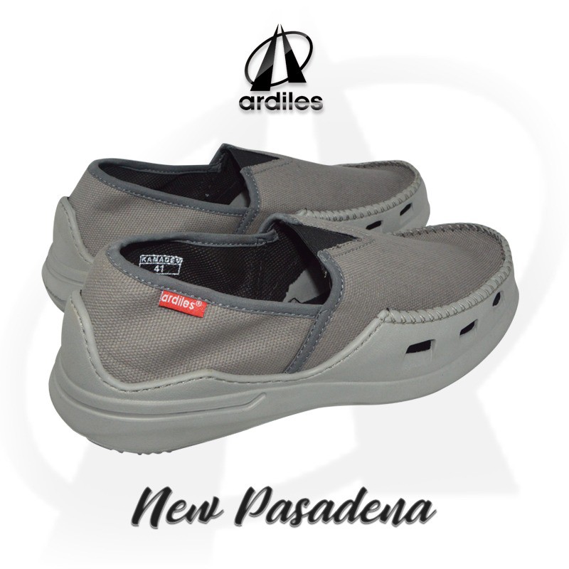 COD - Sepatu slip on pria ardiles original cowok promo terbaru new pasadena hitam full kerja santai