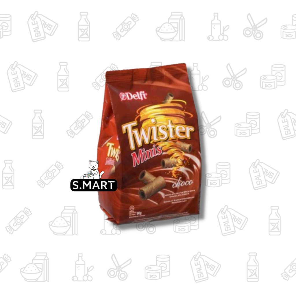 

DELFI STICK TWISTER MINIS CHOCO CREAM 80 GR