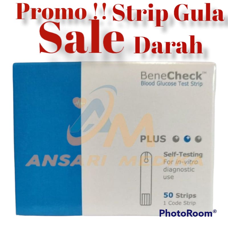 BENECHECK GLUCOSE STRIP ISI ULANG TES GULA DARAH