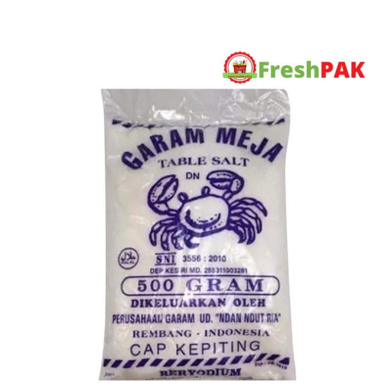 

FreshPAK - Garam Meja Cap Kepiting 500gr