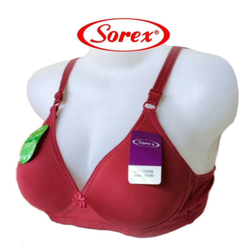 Bra Sorex Cup B Super Soft Size 40, 38, 36, 34 BH Busa Tanpa Kawat / Bra Dewasa BH 17238