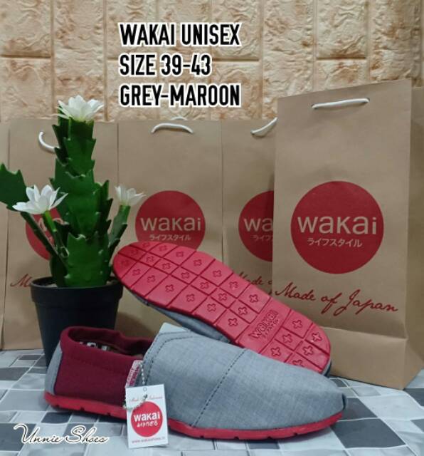 Sepatu flat slop wakai D038