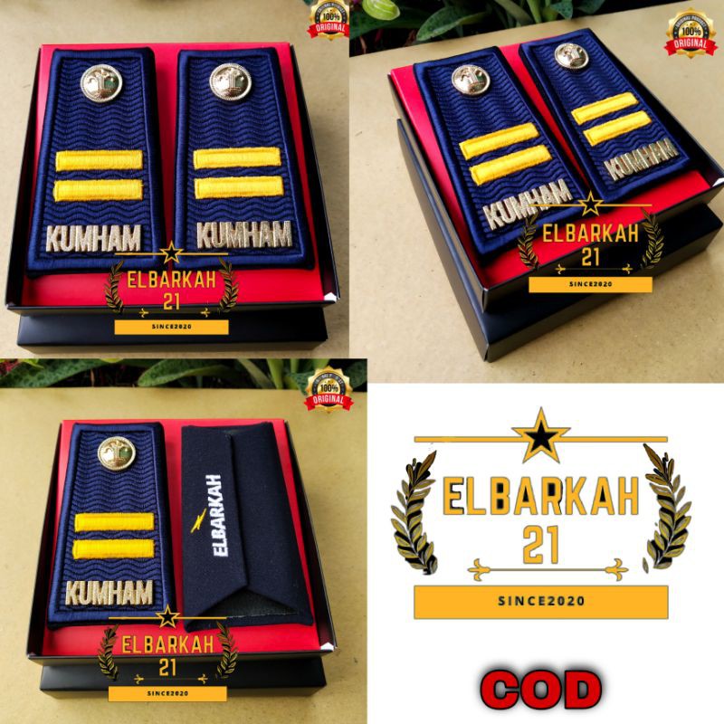 (COD) PANGKAT KUMHAM 3A 3B 3C TERBARU WARNA ABU BORDIR MOTIF SUPER PREMIUM pangkat kumham terbaru warna abu
