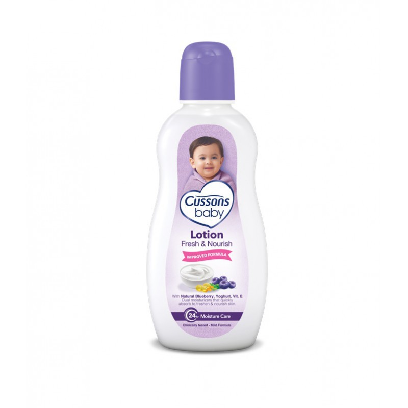 100ml CUSSONS BABY LOTION Soft &amp; Smooth, Mild &amp; Gentle, Fresh &amp; Nourish cusson baby PELEMBAB KULIT