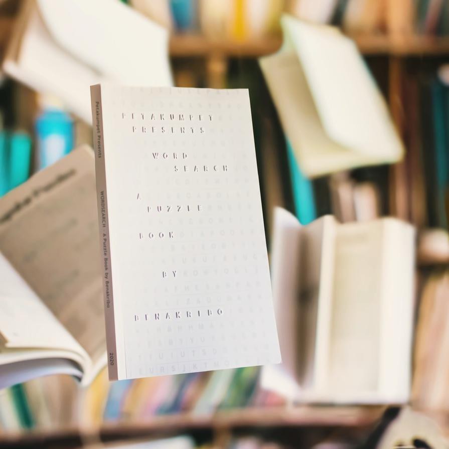 ✭ Wordsearch - A Puzzle Book by Benakribo (Cetakan 2021 - Kertas Lebih Tebal) ✲