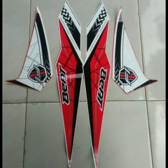 Lis setriping beat 2017 merah putih