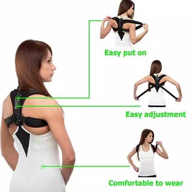 Aolikes 3101B Back Support Posture Corrector Terapi Koreksi Penegak Punggung Badan Terapi Tegap