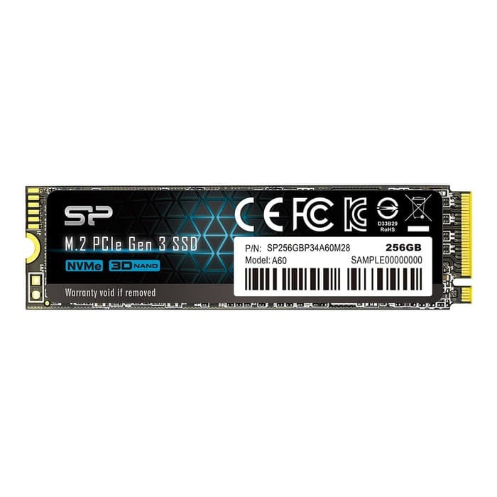 Silicon Power A60 SSD 256GB M.2 NVMe PCIe Gen 3x4