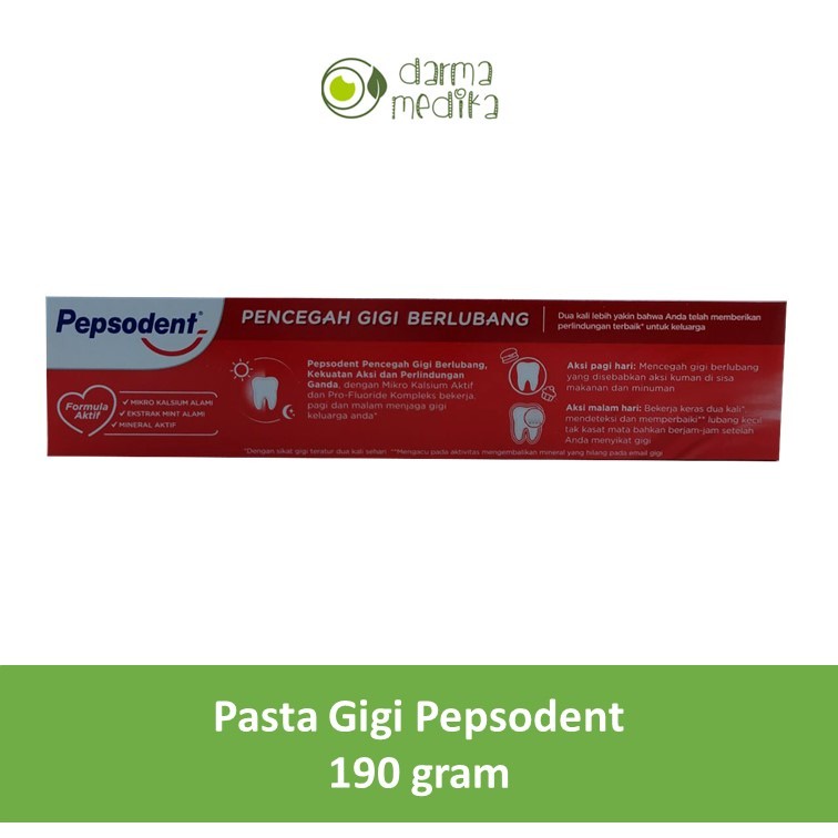 Pepsodent Pasta Gigi Jumbo Netto 190gr 190 gram