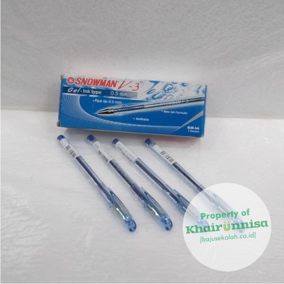 

PULPEN SNOWMAN V-3 CAIR BIRU