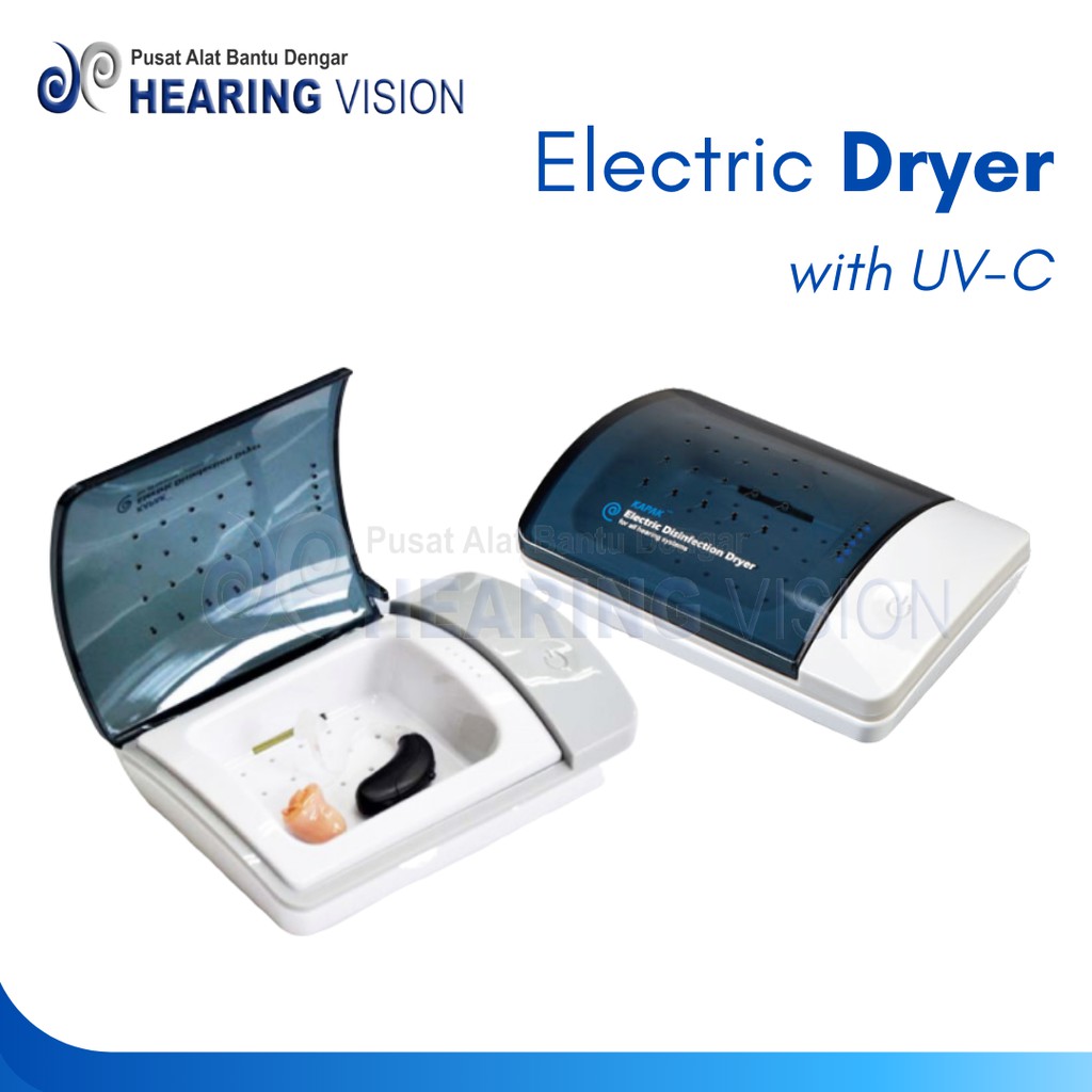 Electric Dryer dengan UV-C (Pengering Alat Bantu Dengar)