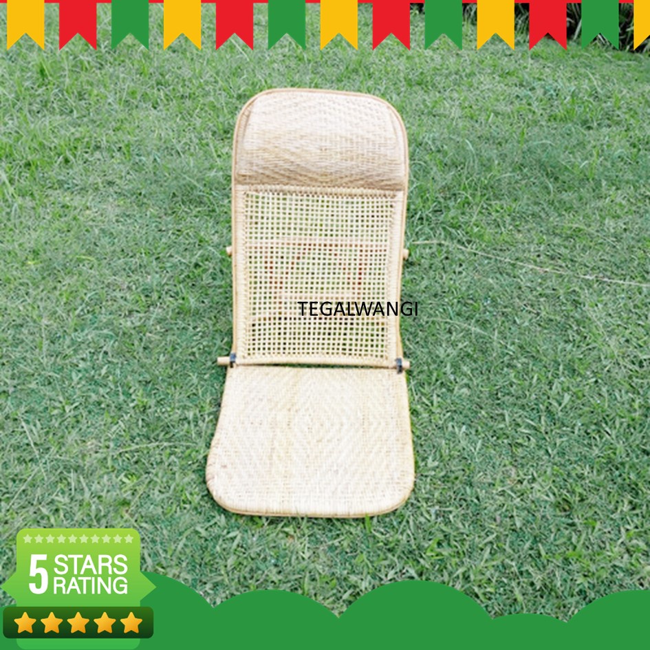 Kursi Lipat Lesehan Tatami Rotan Alami Khas Jepang