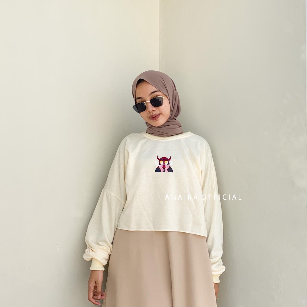 SWEATER LAMINA CROP WANITA ANAIRAOFFICIAL