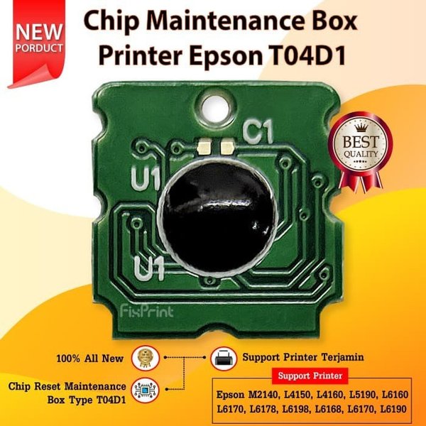 Chip Epson Maintenance Box T04D1 Printer M1140 M2140 M3170 L14150