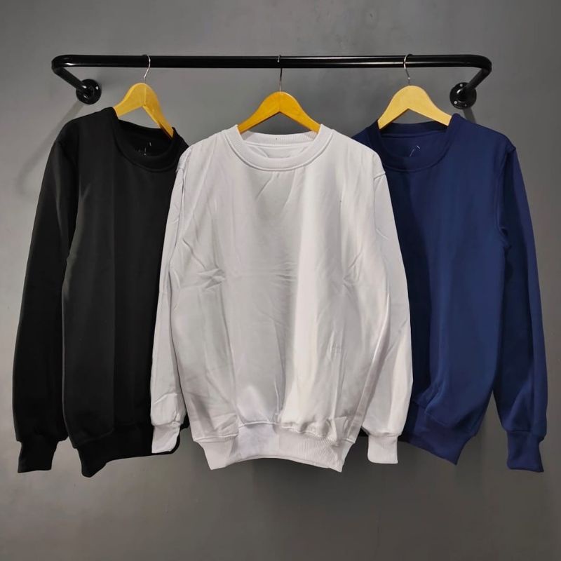 CREWNECK PRIA CREWNECK JUMBO POLOS ORIGINAL CREWNECK BASIC CREWNECK OVERSIZE