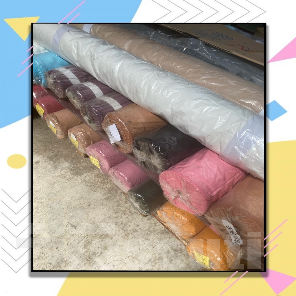 grosir: KAIN MOSSCREPE PER 1 ROLL