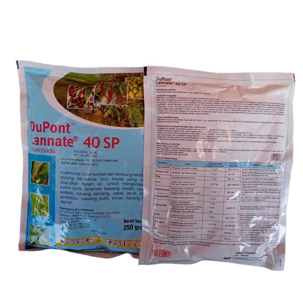 Dupont Lannate Biru 40 SP 250 Gram Insektisida