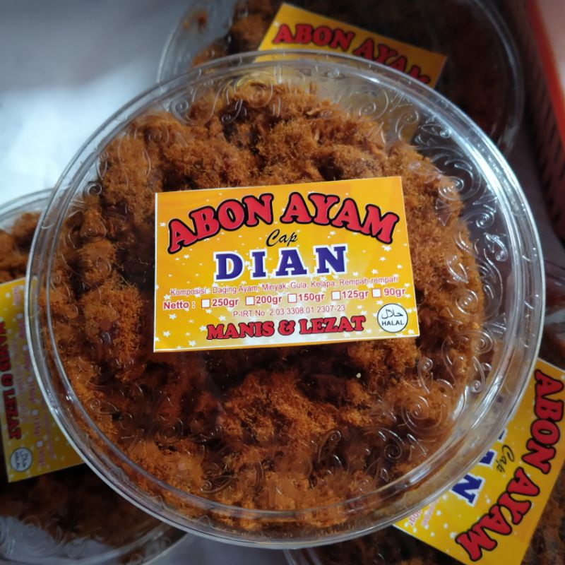 

ABON AYAM CAP DIAN ORIGINAL ABON MANIS BUNDA TANPA PENGAWET