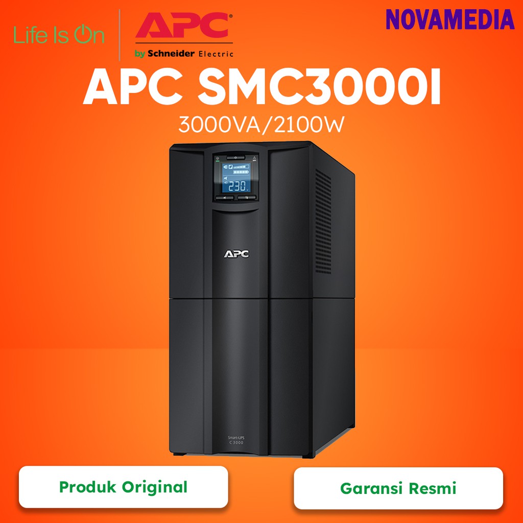 UPS APC SMC3000i 3000Va 2100watt LCD 230V Smart UPS Garansi Resmi
