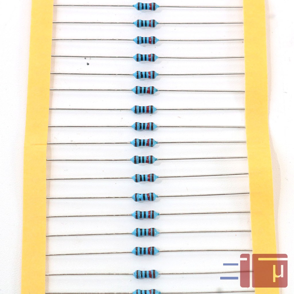 x10 Resistor 10K 1/4W Metal Film 1% Taiwan Kaki Tembaga