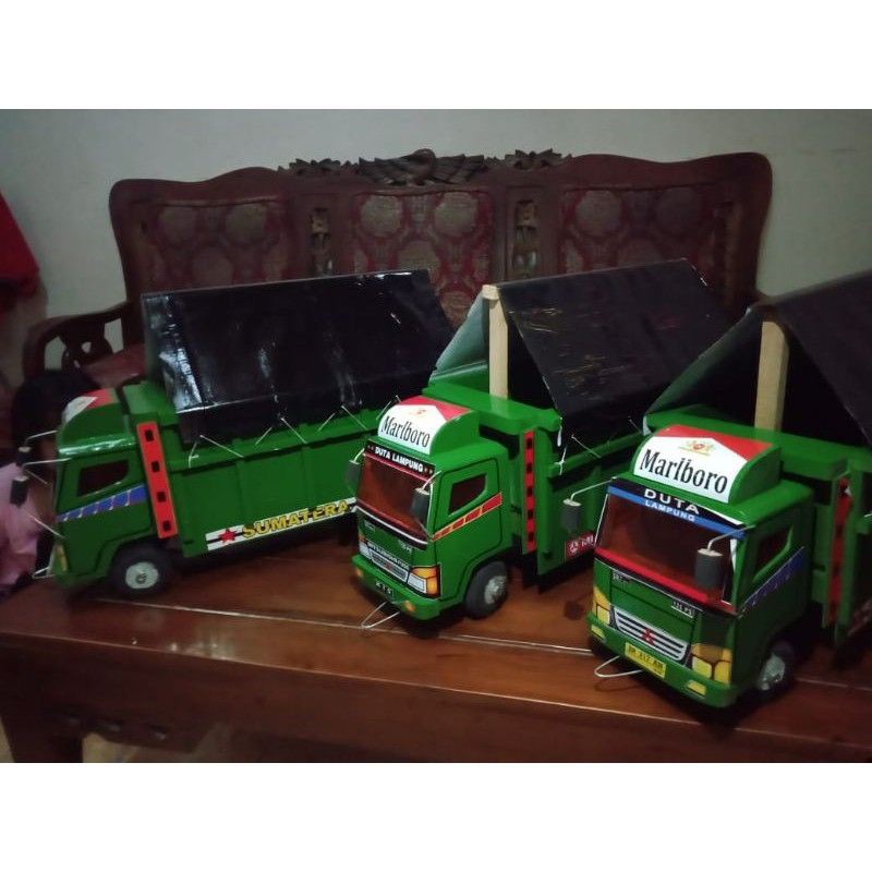 TRUK OLENG COLT DISEL TERPAL + LAMPU UKURAN BESAR ,BAHAN KAYU BERKUALITAS PUJA KESUMA