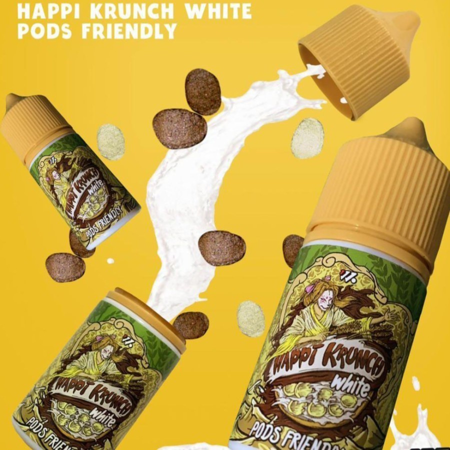 Happi Krunch V2 White Pods Friendly Not Salt 30ML by Wise Juice