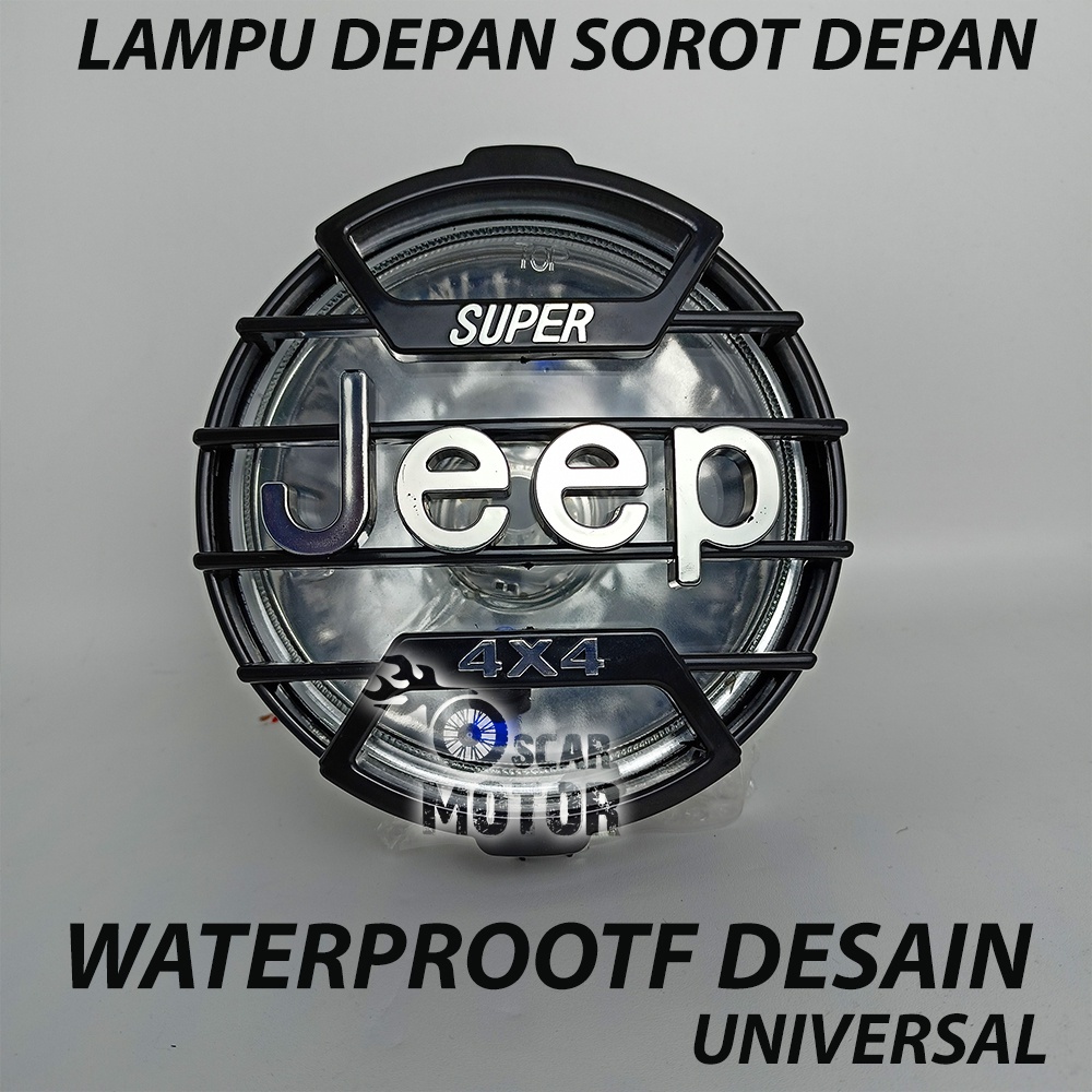 LAMPU JEEP 4X4 TEMBAK SOROT SENJA FLASH BULAT MOTOR KING UNIVERSAL NEW motor