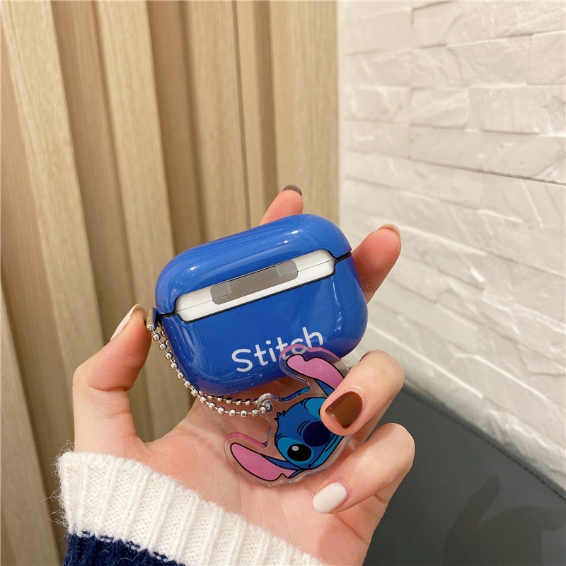 Stitch Casing Silikon Kompatibel Untuk Airpods1 2 3 pro Bluetooth Wireless earphone Case